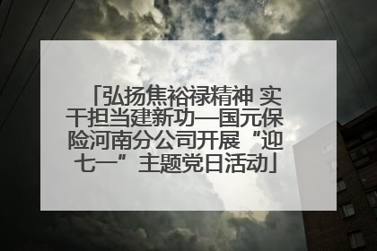 弘扬焦裕禄精神 实干担当建新功—国元保险河南分公司开展“迎七一”主题党日活动
