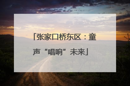 张家口桥东区：童声“唱响”未来