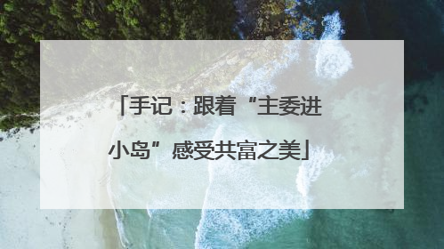 手记：跟着“主委进小岛”感受共富之美