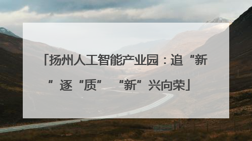 扬州人工智能产业园：追“新”逐“质” “新”兴向荣