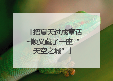 把夏天过成童话~顺义藏了一座“天空之城”