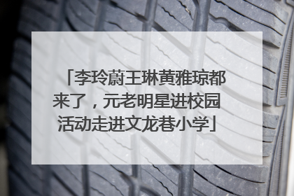 李玲蔚王琳黄雅琼都来了，元老明星进校园活动走进文龙巷小学