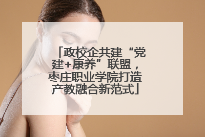政校企共建“党建+康养”联盟，枣庄职业学院打造产教融合新范式