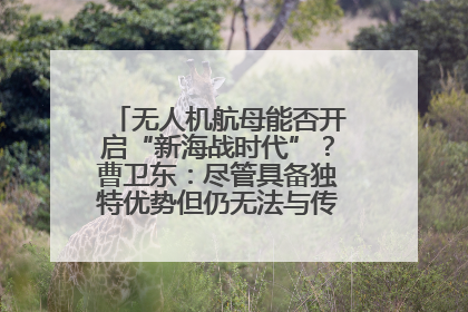 无人机航母能否开启“新海战时代”？曹卫东：尽管具备独特优势但仍无法与传统航母相提并论
