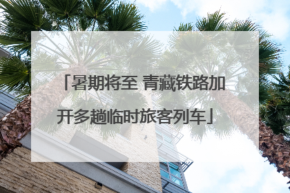 暑期将至 青藏铁路加开多趟临时旅客列车