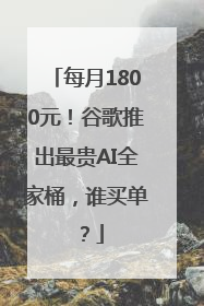 每月1800元！谷歌推出最贵AI全家桶，谁买单？