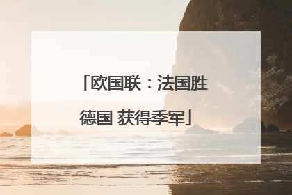 欧国联：法国胜德国 获得季军