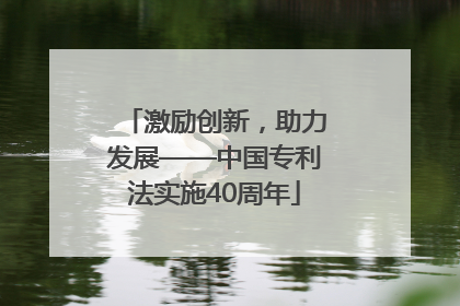 激励创新，助力发展——中国专利法实施40周年