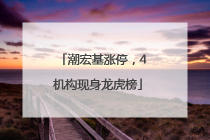 潮宏基涨停，4机构现身龙虎榜