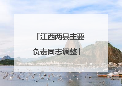 江西两县主要负责同志调整