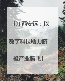 江西安远：以数字科技助力脐橙产业腾飞
