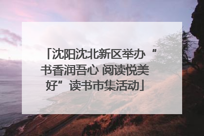沈阳沈北新区举办“书香润吾心 阅读悦美好”读书市集活动