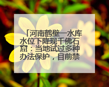 河南鹤壁一水库水位下降现千佛石窟：当地试过多种办法保护，目前禁止打卡