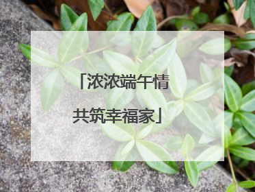 浓浓端午情 共筑幸福家