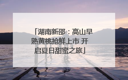 湖南新邵：高山早熟黄桃抢鲜上市 开启夏日甜蜜之旅
