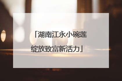 湖南江永小碗莲绽放致富新活力