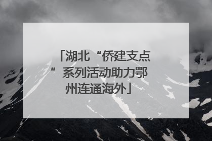 湖北“侨建支点”系列活动助力鄂州连通海外