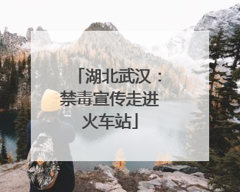 湖北武汉：禁毒宣传走进火车站