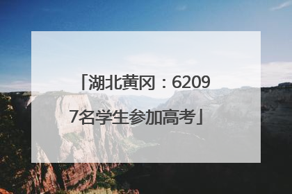 湖北黄冈：62097名学生参加高考