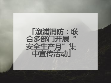 溆浦消防：联合多部门开展“安全生产月”集中宣传活动