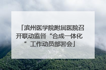 滨州医学院附属医院召开联动监督“合成一体化”工作动员部署会