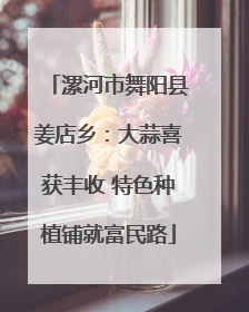 漯河市舞阳县姜店乡：大蒜喜获丰收 特色种植铺就富民路