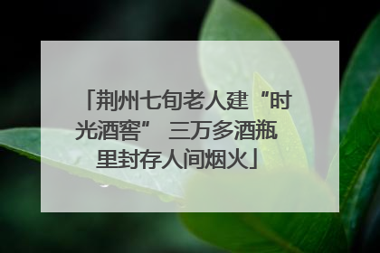 荆州七旬老人建“时光酒窖” 三万多酒瓶里封存人间烟火