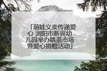 萌娃义卖传递爱心 浏阳市新翼幼儿园举办跳蚤市场暨爱心捐赠活动