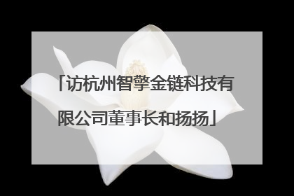 访杭州智擎金链科技有限公司董事长和扬扬