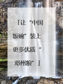 让“中国饭碗”装上更多优质“邓州粮”