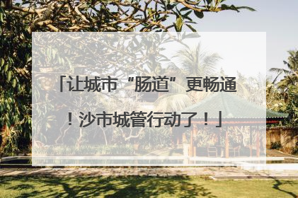 让城市“肠道”更畅通！沙市城管行动了！