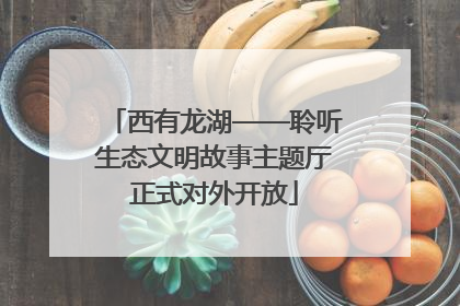 西有龙湖——聆听生态文明故事主题厅正式对外开放