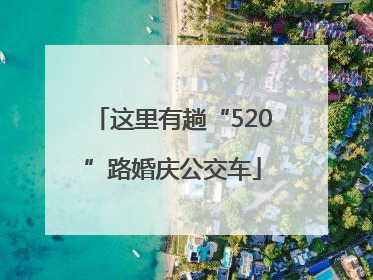 这里有趟“520”路婚庆公交车
