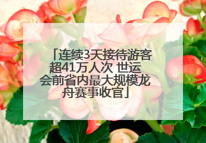 连续3天接待游客超41万人次 世运会前省内最大规模龙舟赛事收官