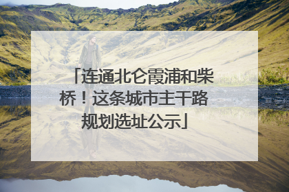 连通北仑霞浦和柴桥！这条城市主干路规划选址公示
