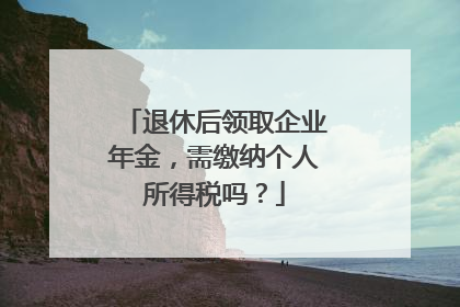 退休后领取企业年金，需缴纳个人所得税吗？