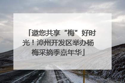 邀您共享“梅”好时光！漳州开发区举办杨梅采摘季嘉年华