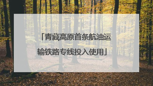 青藏高原首条航油运输铁路专线投入使用