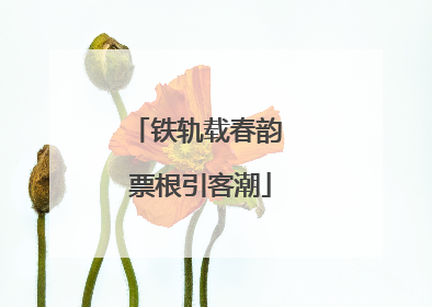 铁轨载春韵 票根引客潮