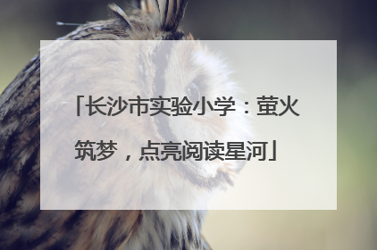 长沙市实验小学：萤火筑梦，点亮阅读星河