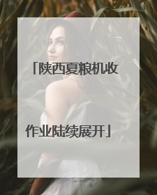 陕西夏粮机收作业陆续展开