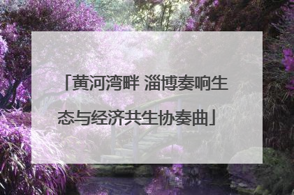 黄河湾畔 淄博奏响生态与经济共生协奏曲