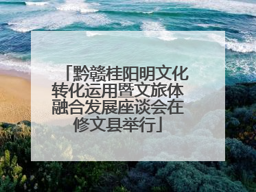 黔赣桂阳明文化转化运用暨文旅体融合发展座谈会在修文县举行