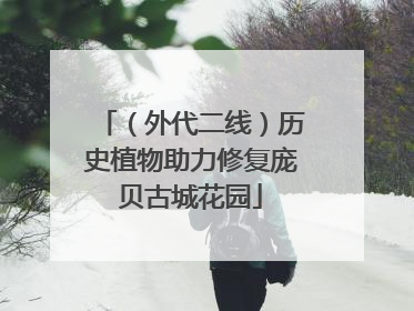 （外代二线）历史植物助力修复庞贝古城花园