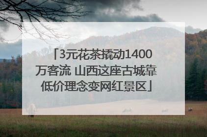 3元花茶撬动1400万客流 山西这座古城靠低价理念变网红景区
