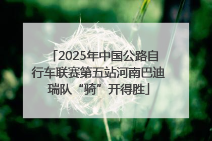 2025年中国公路自行车联赛第五站河南巴迪瑞队“骑”开得胜