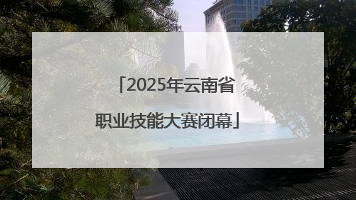 2025年云南省职业技能大赛闭幕