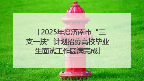 2025年度济南市“三支一扶”计划招募高校毕业生面试工作圆满完成