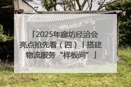2025年廊坊经洽会亮点抢先看（四）丨搭建物流服务“样板间”