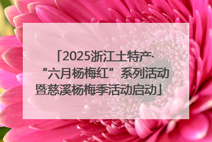 2025浙江土特产·“六月杨梅红”系列活动暨慈溪杨梅季活动启动